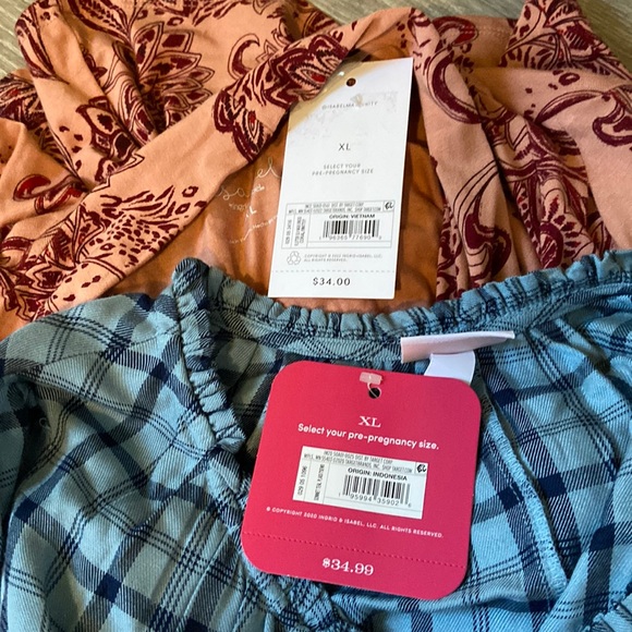 Bundle NWT Maternity Maxi Dresses and Blouse - Picture 2 of 9